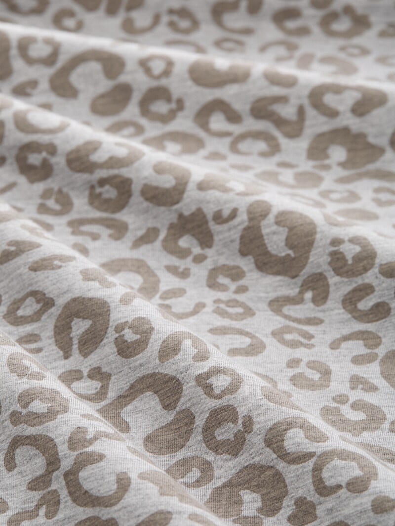 Tom Tailor Nachthemd mit Leo-Print - Grey-medium-allover