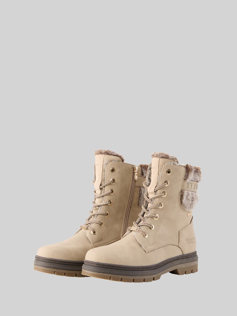 Tom Tailor Wasserfeste Stiefel mit Fütterung - Dk Cream