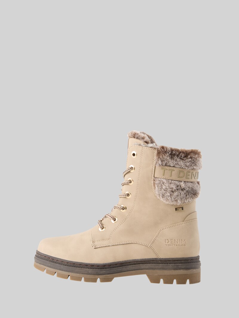 Tom Tailor Wasserfeste Stiefel mit Fütterung - Dk Cream