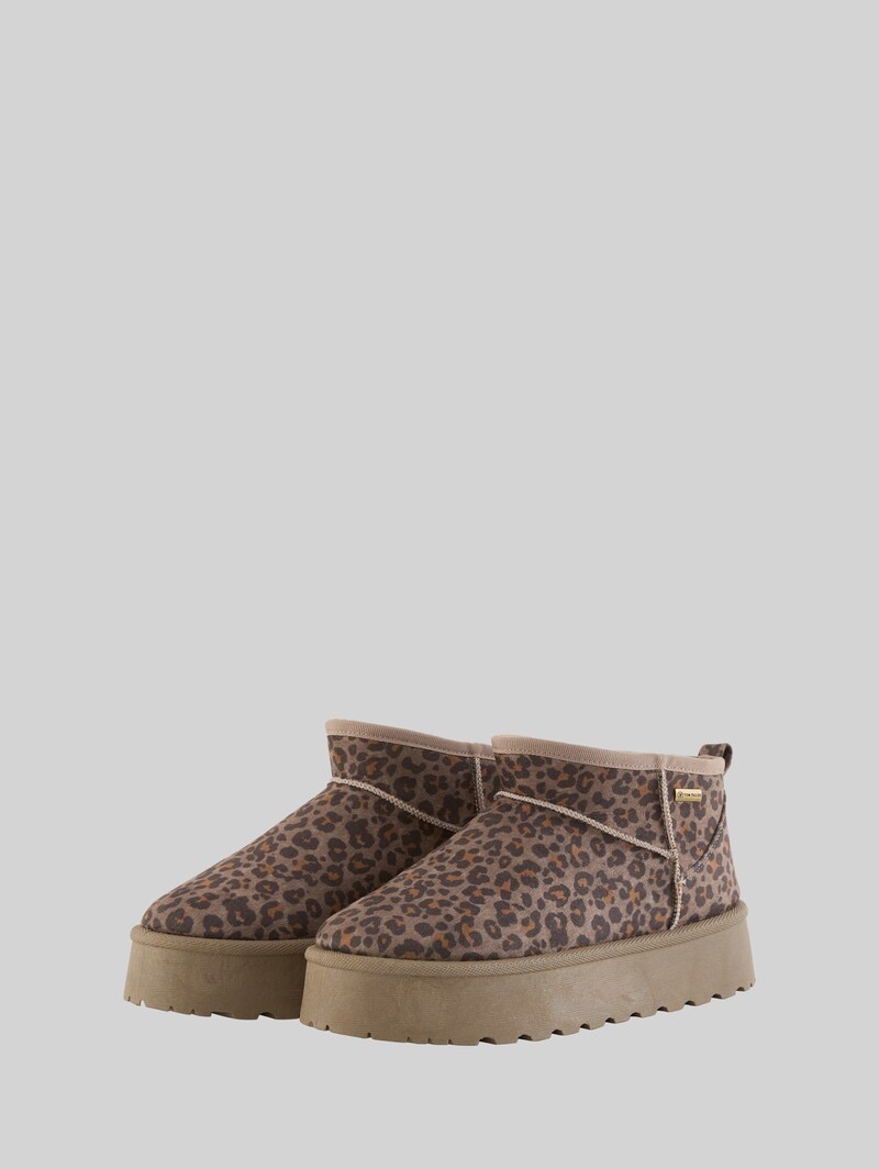 Tom Tailor Gefütterte Ankle-Boots - Taupe