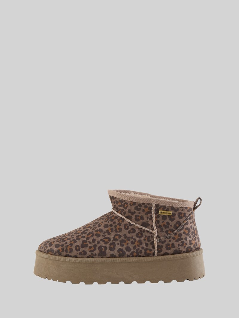 Tom Tailor Gefütterte Ankle-Boots - Taupe