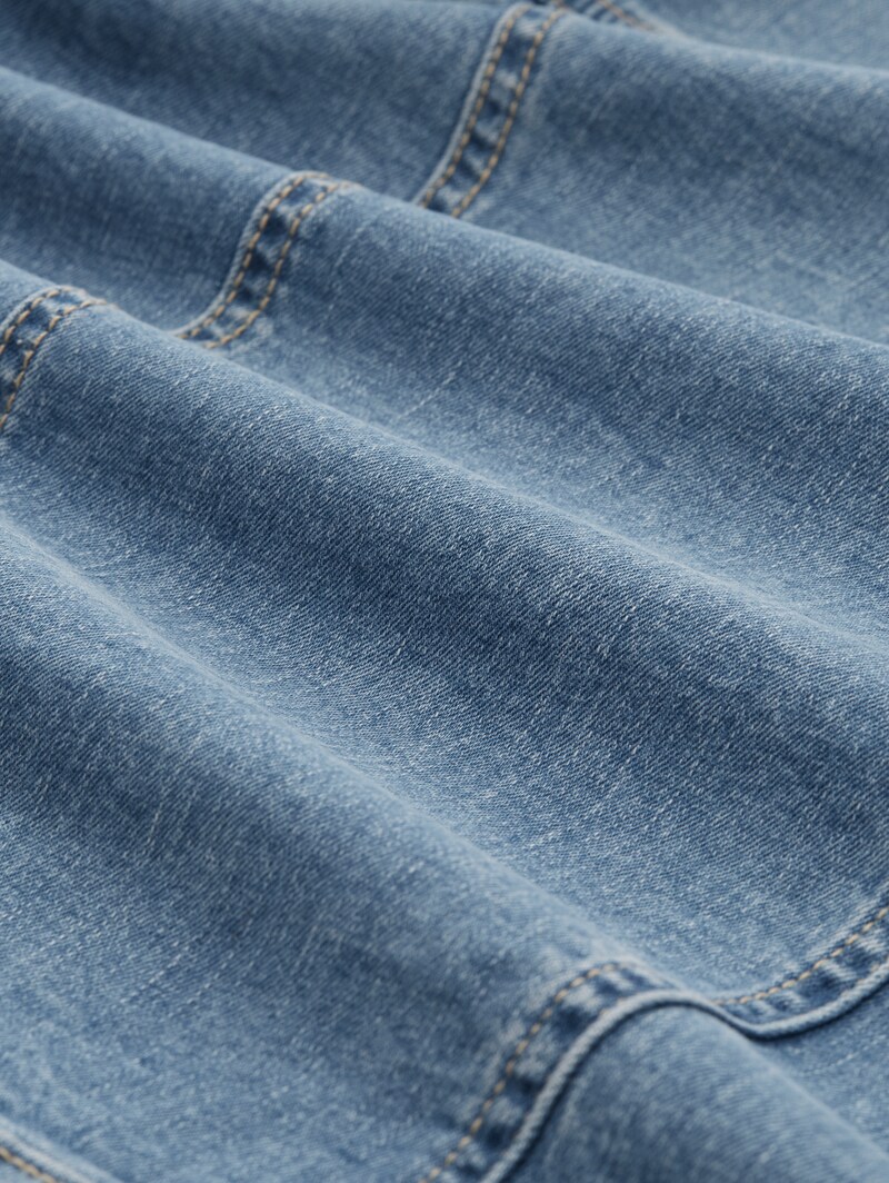 Tom Tailor Jeansjacke mit recycelter Baumwolle - Light Stone Blue Denim