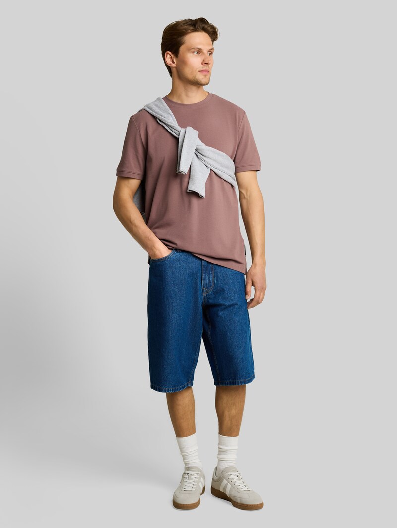 Tom Tailor Basic Piqué T-Shirt - Rose Taupe
