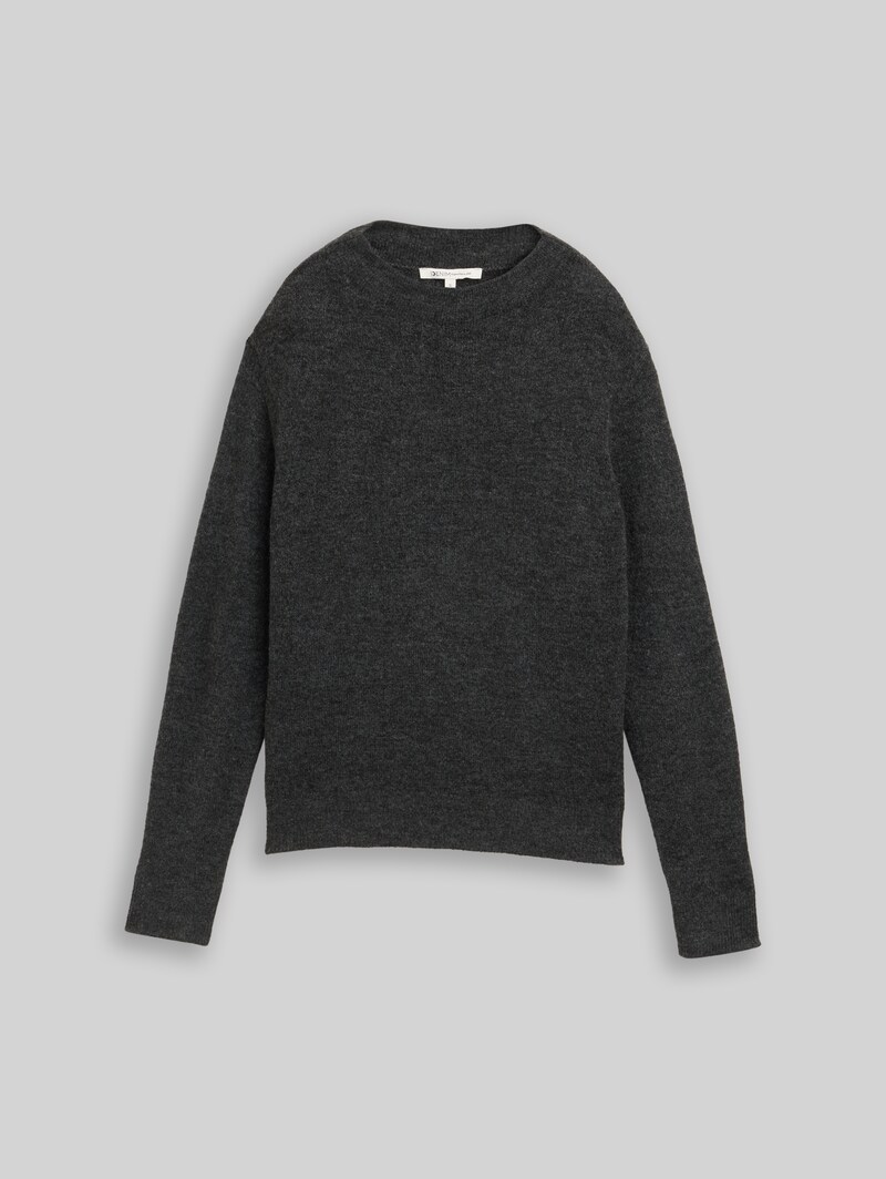 Tom Tailor Cosy Strickpullover - Shale Grey Melange