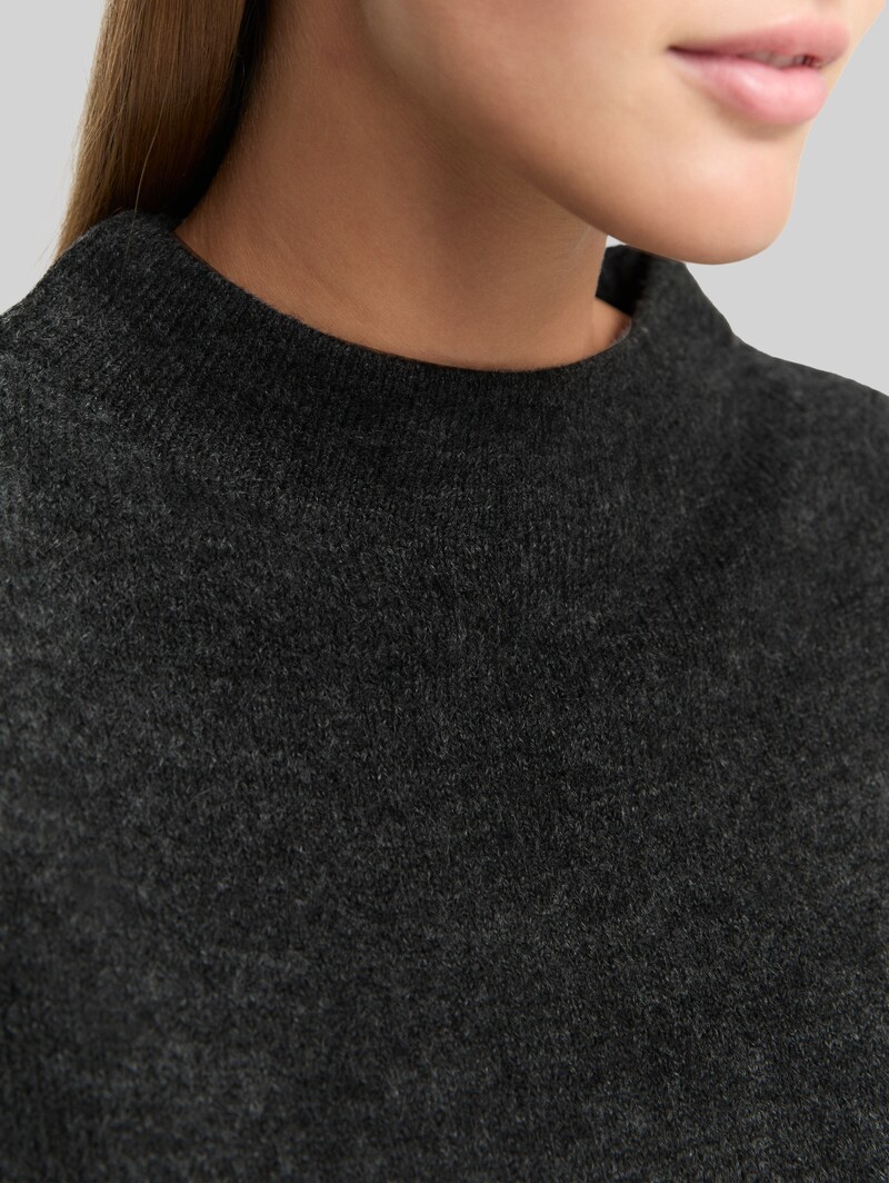 Tom Tailor Cosy Strickpullover - Shale Grey Melange
