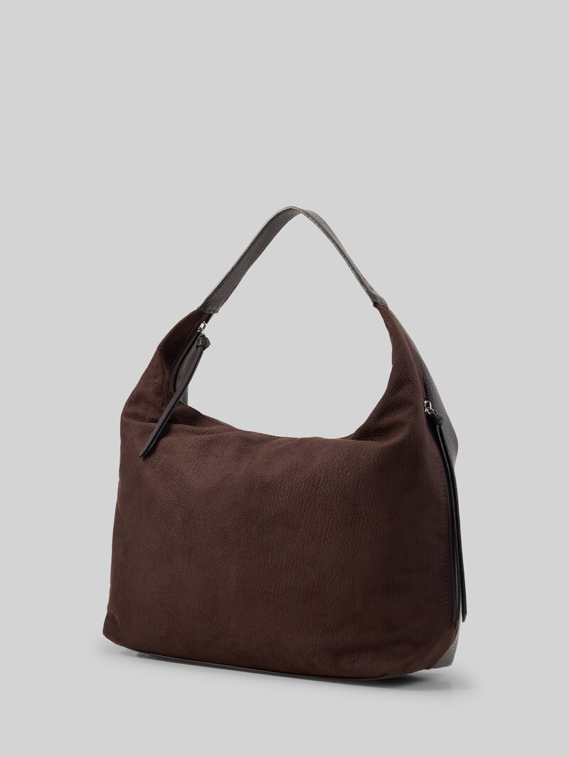 Tom Tailor TTAIANA L Beuteltasche in Wildleder-Optik - Dark Brown