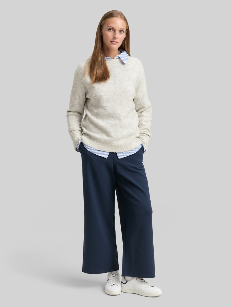 Tom Tailor Cosy Strickpullover - Marble Beige Melange