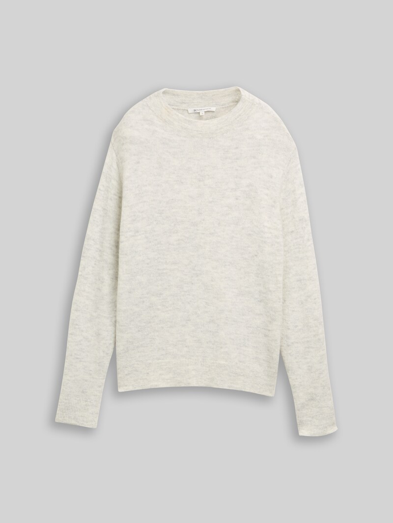 Tom Tailor Cosy Strickpullover - Marble Beige Melange