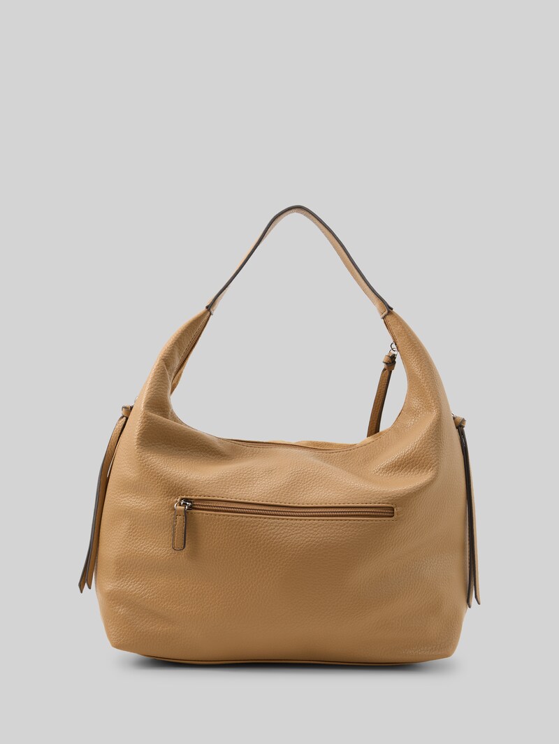Tom Tailor TTAIANA L Beuteltasche in Wildleder-Optik - Camel / Camel Nature