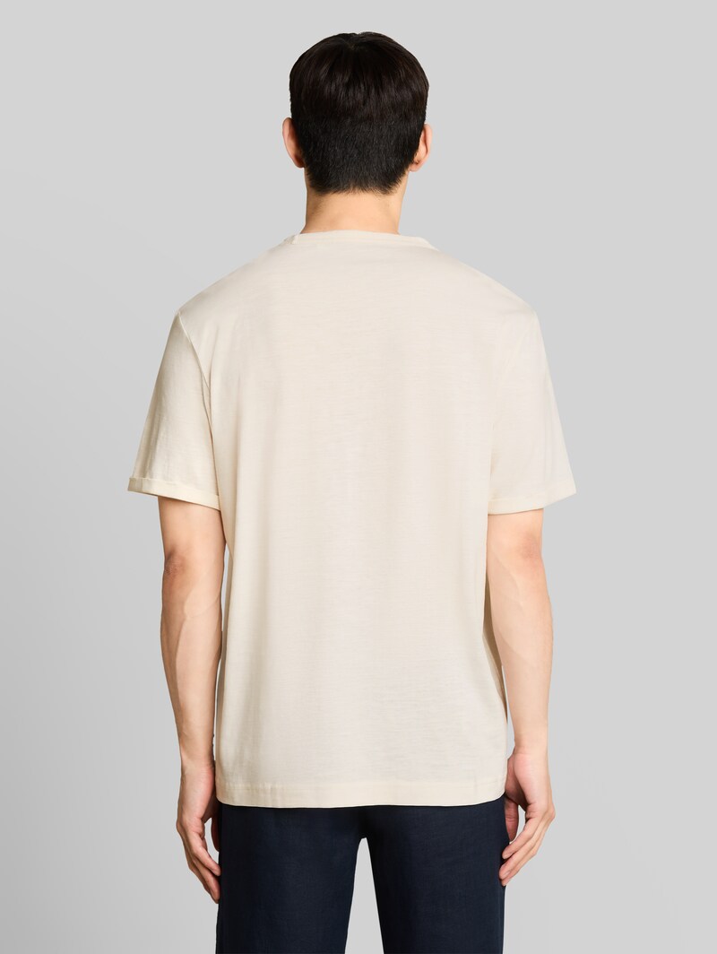 Tom Tailor T-Shirt mit Logo-Print - Gardenia White