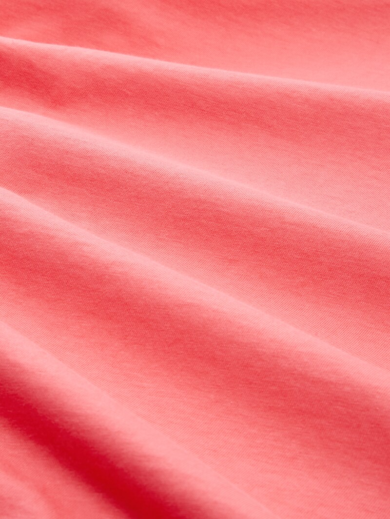 Tom Tailor T-Shirt mit Logo-Print - Soft Coral Pink