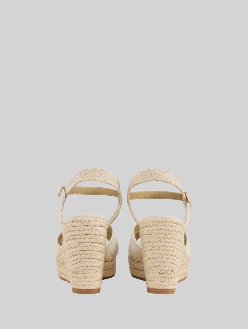 Tom Tailor Sandalen mit Keilabsatz - Offwhite