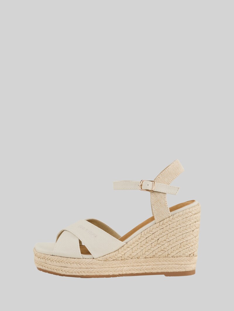 Tom Tailor Sandalen mit Keilabsatz - Offwhite