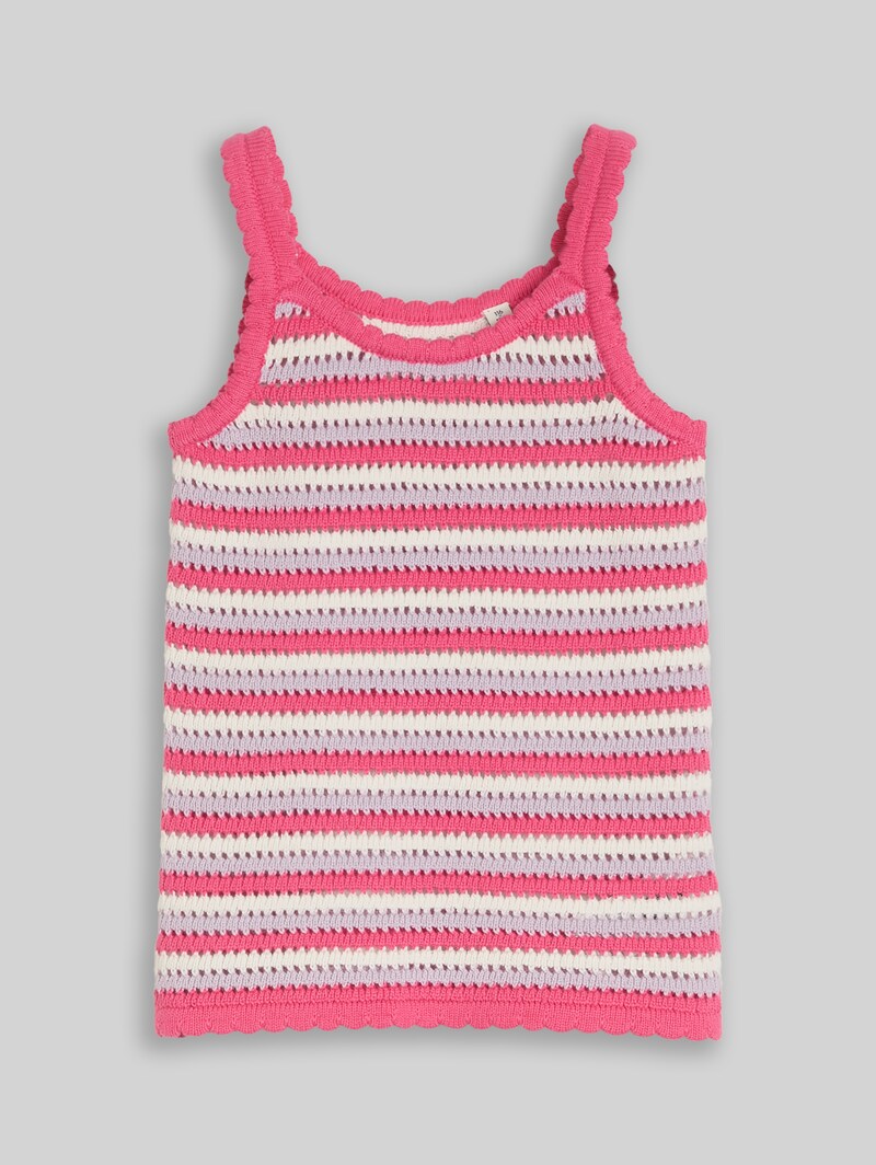 Tom Tailor Top mit Streifenmuster - Pink Lilac Stripe Design