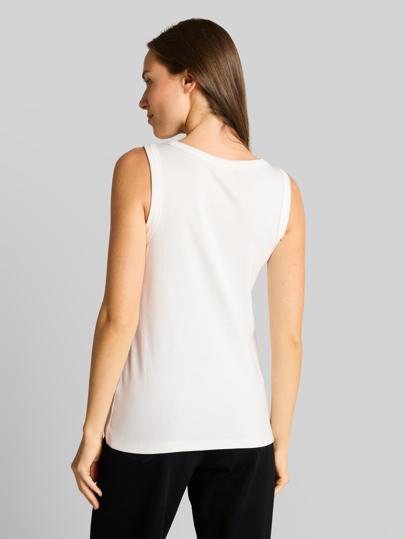 Tom Tailor Basic Top mit Stretch - Whisper White
