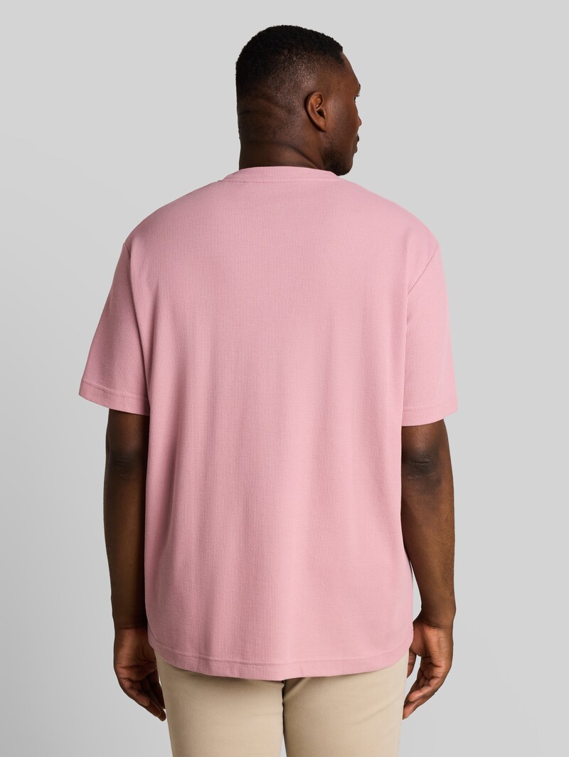 Tom Tailor Plus Size - T-Shirt mit Waffelstruktur - Dusty Rose