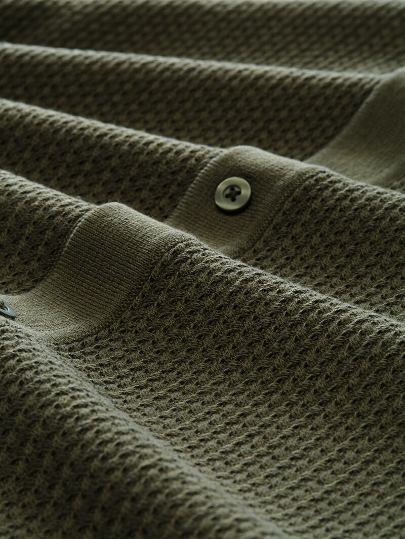 Tom Tailor Relaxed Fit Strickjacke - Urban Olive Green