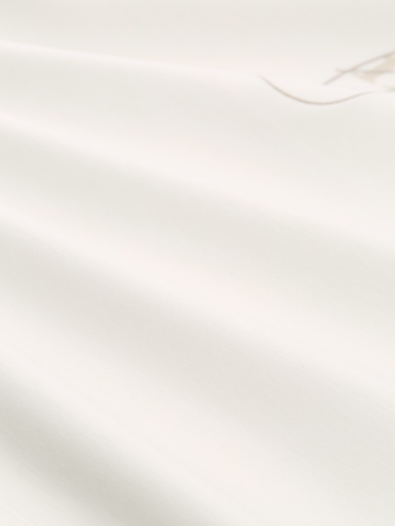 Tom Tailor Loose Fit Scuba T-Shirt mit Print - Off White 3