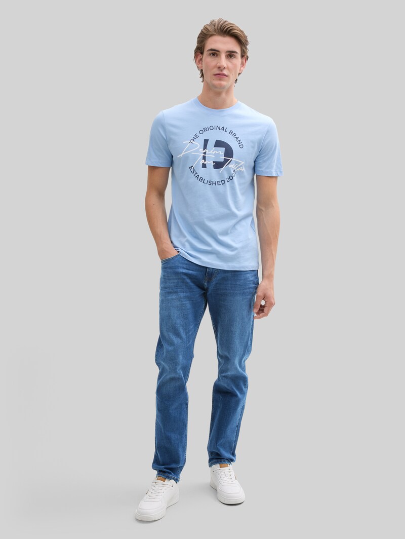 Tom Tailor TTPIERS SLIM Jeans - Used Mid Stone Blue Denim