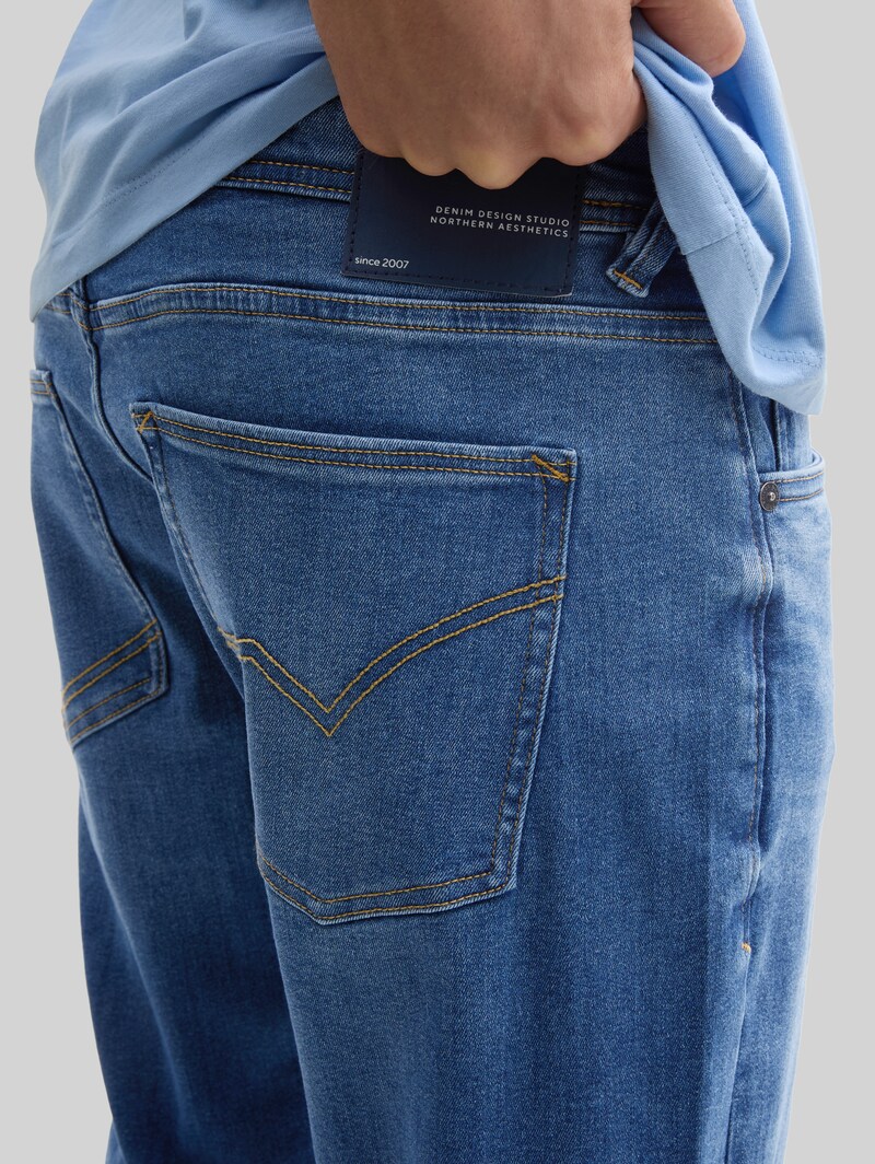 Tom Tailor TTPIERS SLIM Jeans - Used Mid Stone Blue Denim