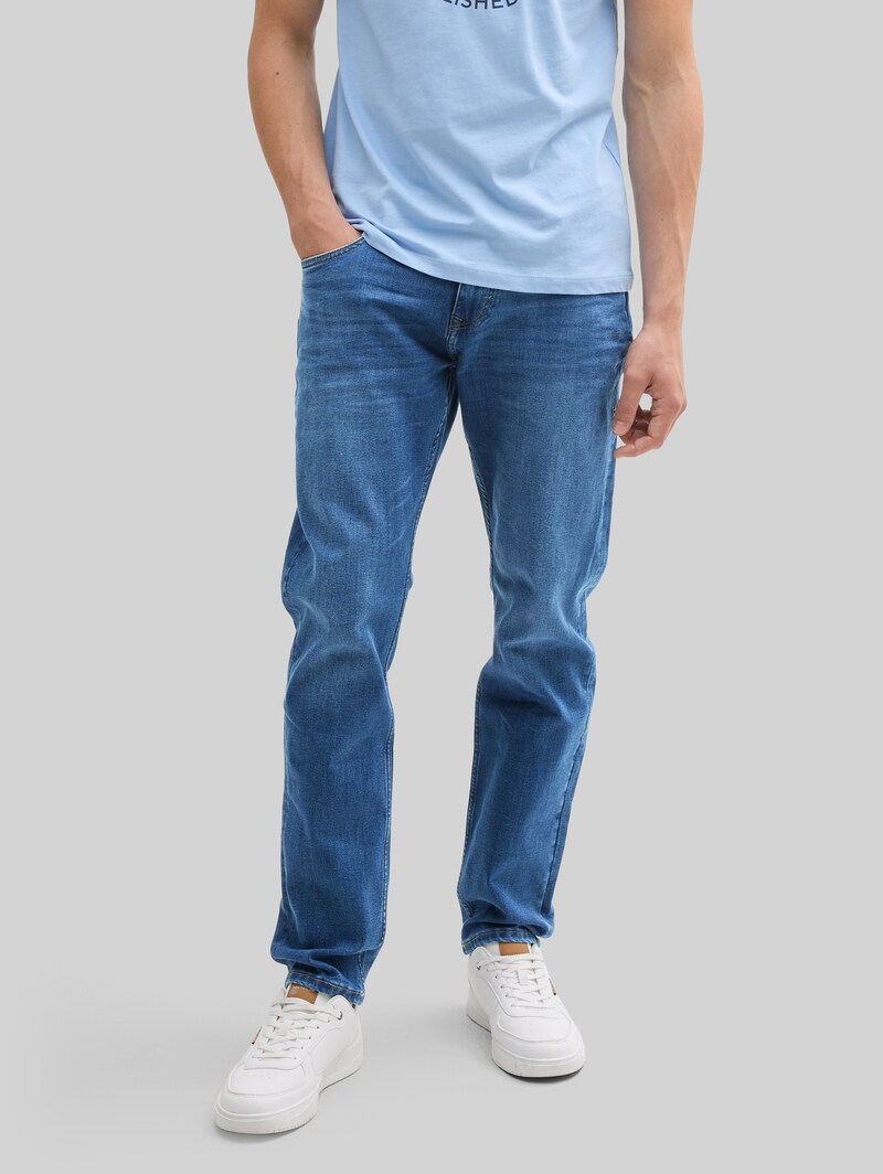 Tom Tailor TTPIERS SLIM Jeans - Used Mid Stone Blue Denim
