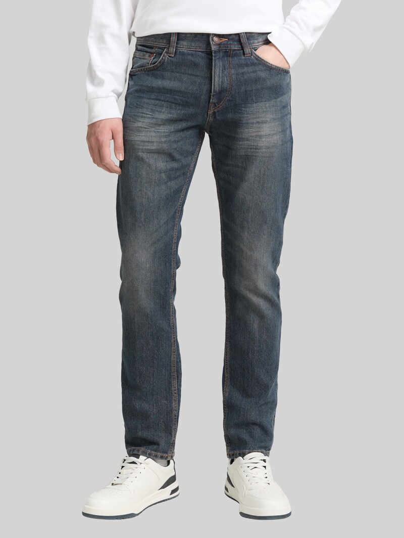 Tom Tailor TTMARVIN STRAIGHT Jeans - Mid Stone Wash Denim