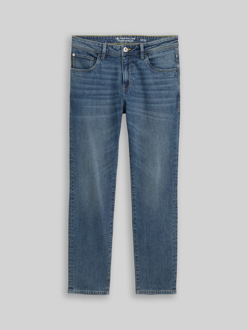 Tom Tailor TTJOSH REGULAR SLIM Jeans - Used Mid Stone Blue Denim