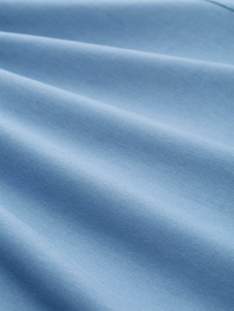 Tom Tailor Crewneck Sweatshirt mit Struktur-Mix - Faded Uniform Blue