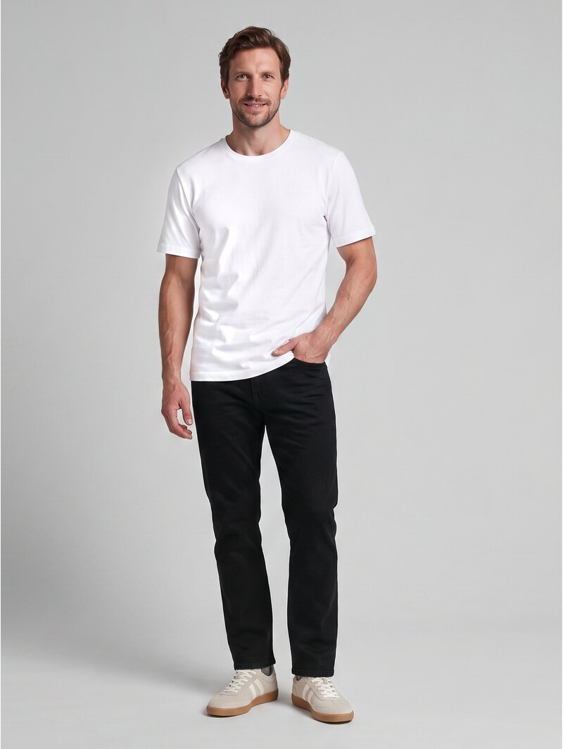Tom Tailor T-Shirt mit Logo-Stickerei - White