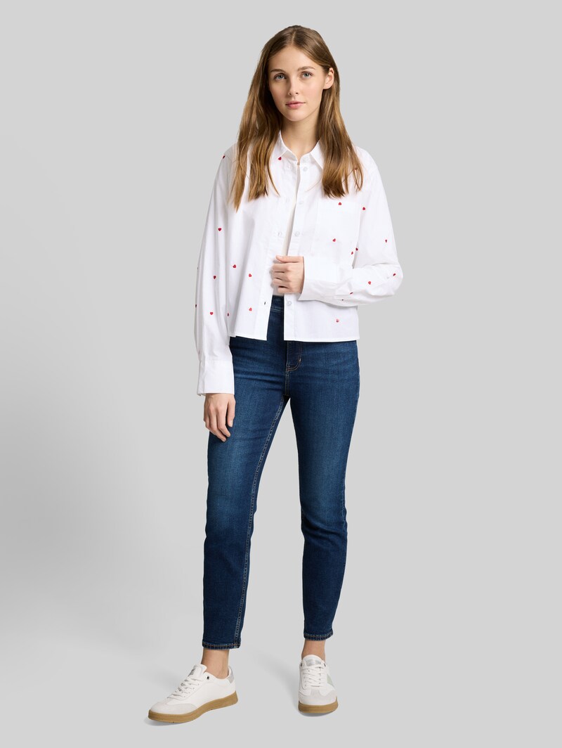 Tom Tailor TTLOTTE SLIM Jeans - Used Mid Stone Blue Denim