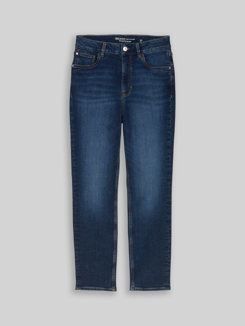 Tom Tailor TTLOTTE SLIM Jeans - Used Mid Stone Blue Denim