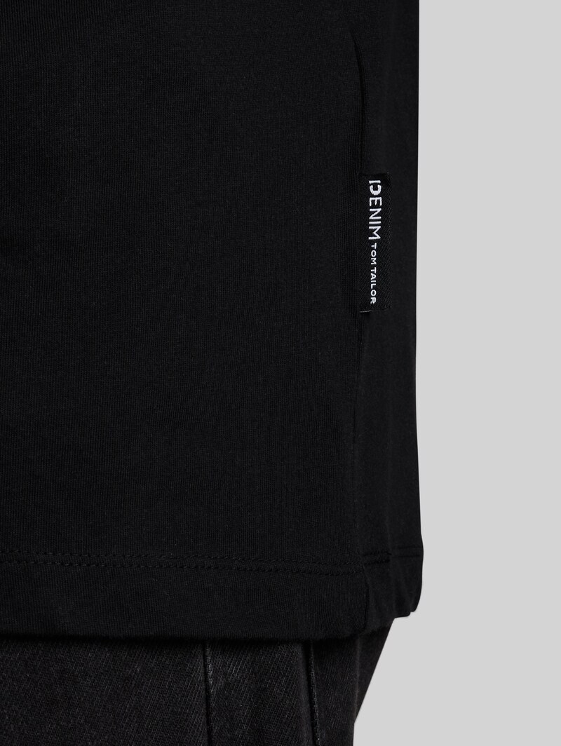 Tom Tailor Basic Langarmshirt aus Baumwolle - Black
