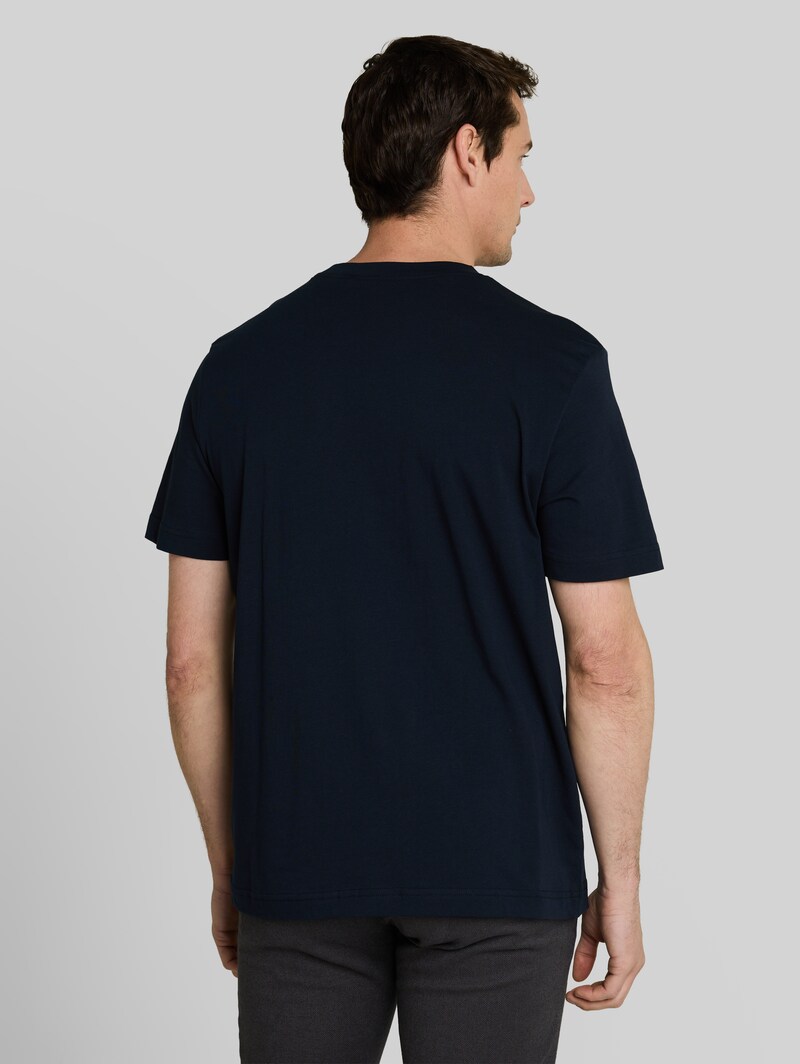 Tom Tailor T-Shirt mit Inside-Out Print - Sky Captain Blue