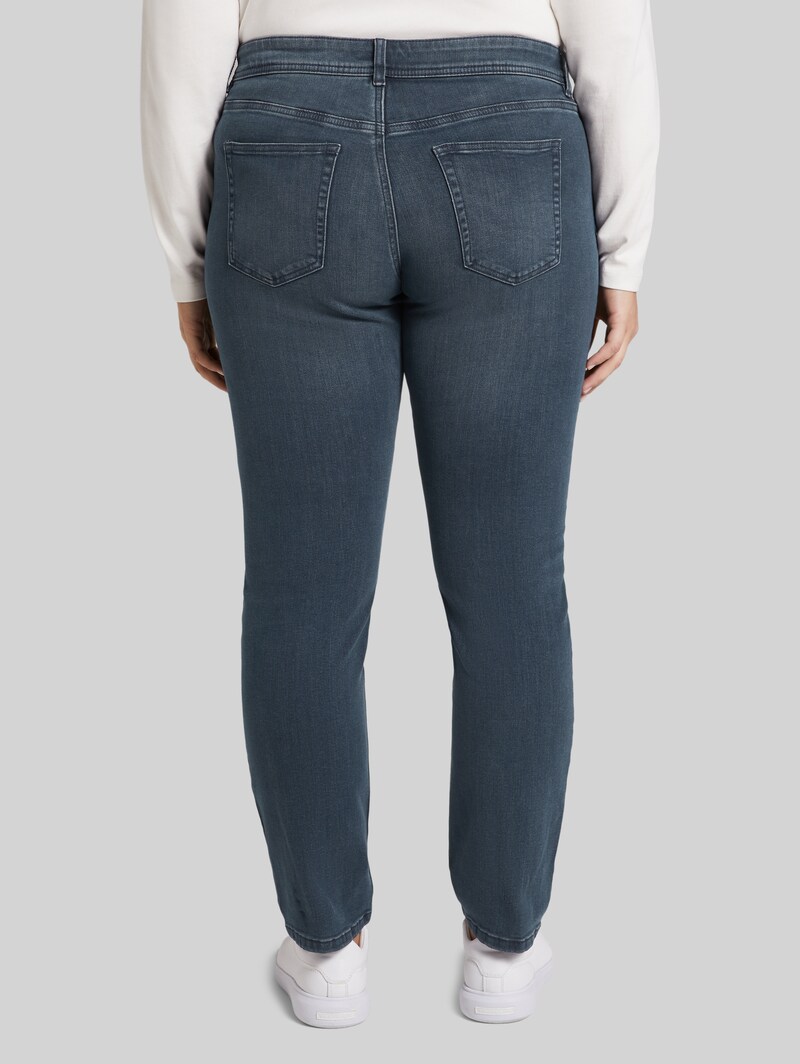 Tom Tailor Plus Size - TTPLUS SLIM Jeans - Used Dark Stone Blue Denim
