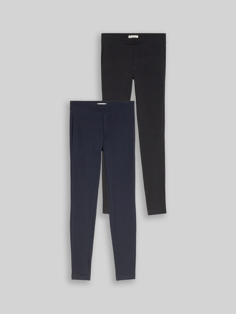 Tom Tailor Basic Leggins im 2-er Pack - Heavy Black