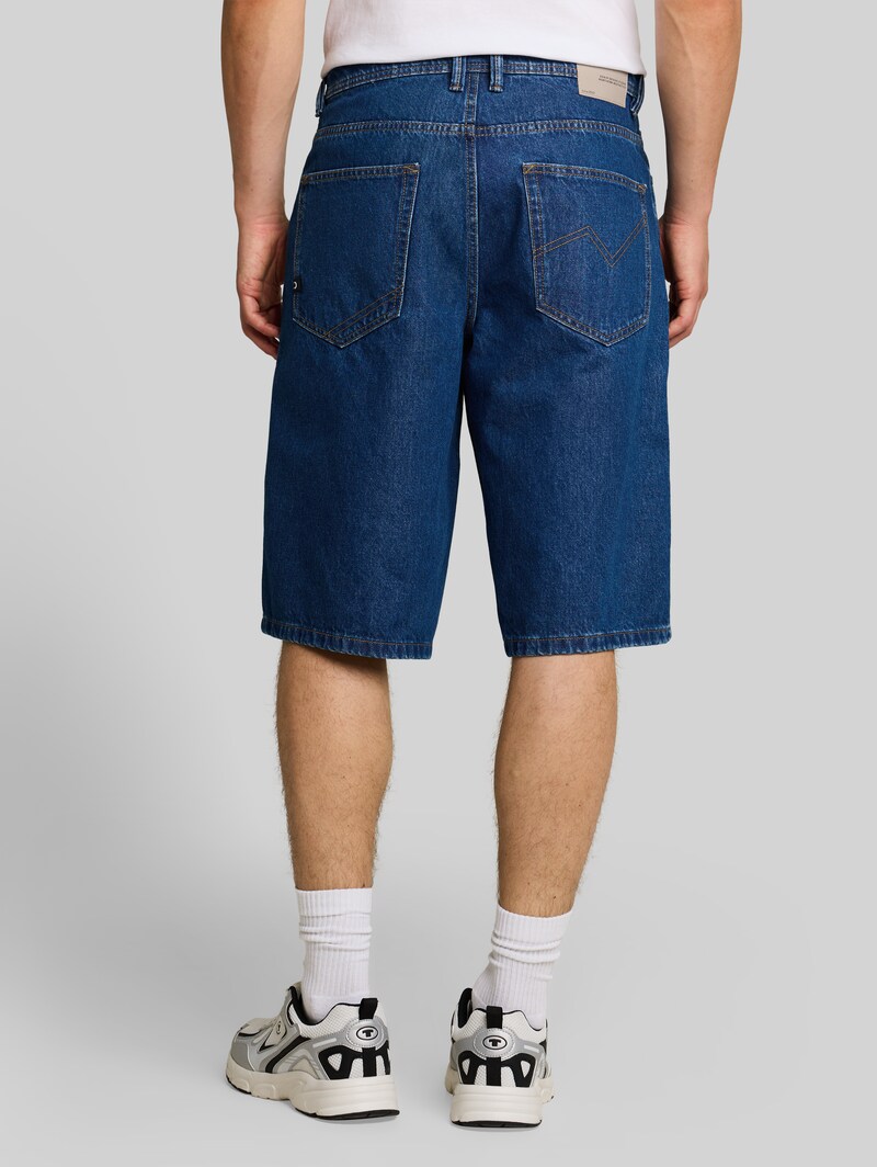 Tom Tailor TTWAYLEN RELAXED Jeans Shorts - Clean Dark Stone Blue Denim Tom Tailor TTWAYLEN RELAXED Jeans Shorts - Clean Dark Stone Blue Denim