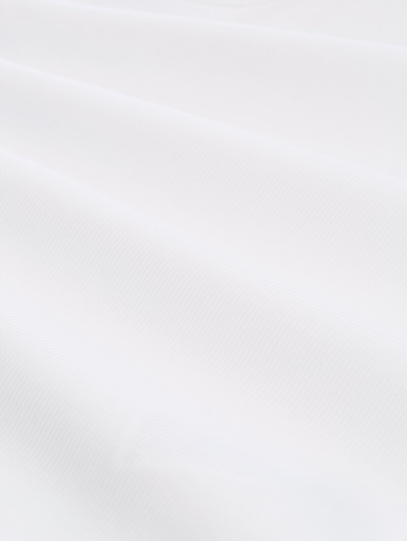 Tom Tailor Slim Fit Top mit Rippstruktur - White