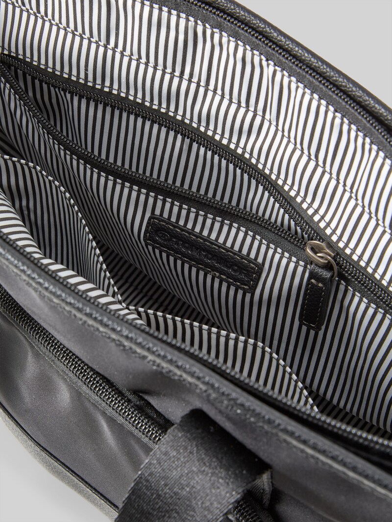 Tom Tailor TTVIENE L Shopper mit Materialmix - Schwarz / Black