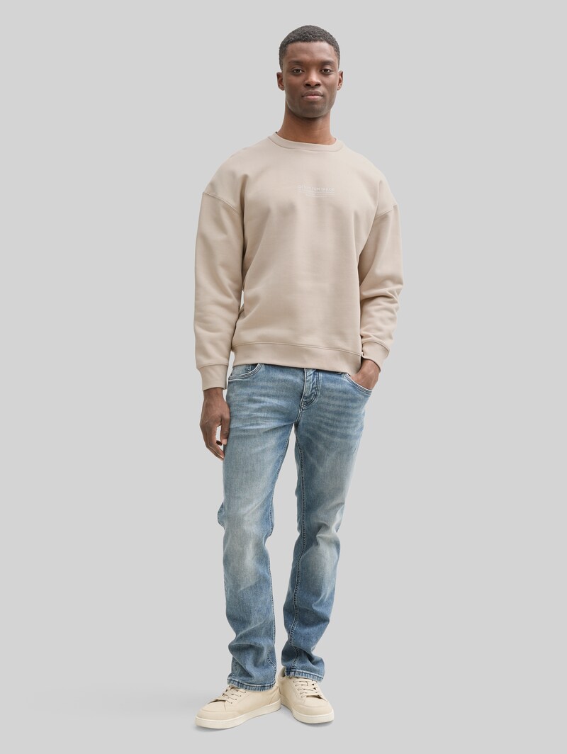 Tom Tailor Relaxed Sweatshirt mit Logo-Print - Light Dove Grey
