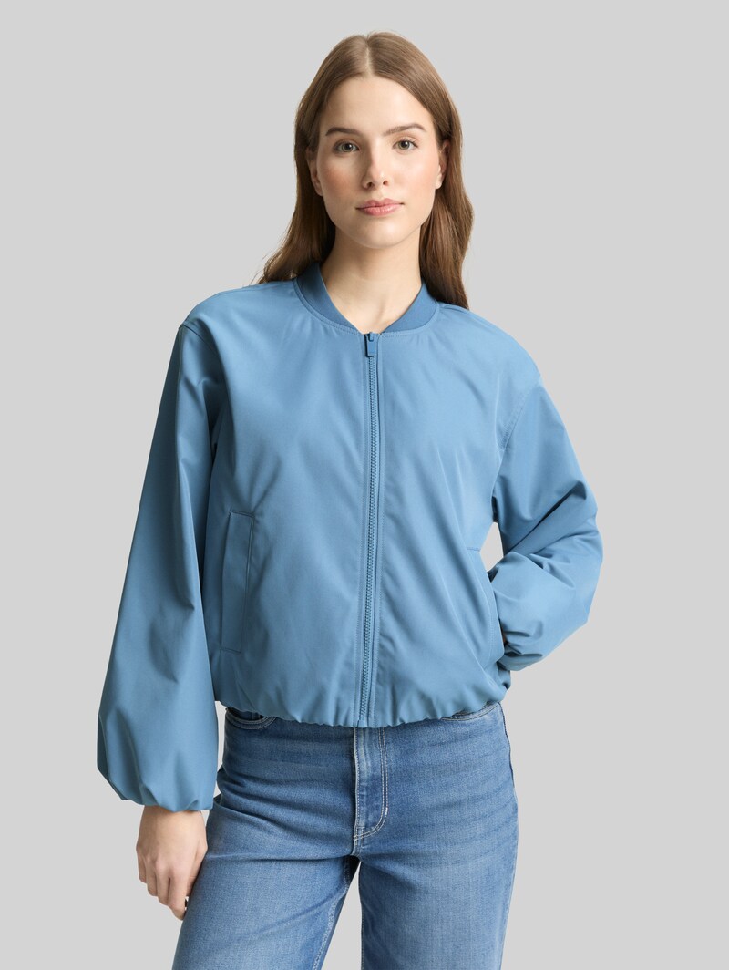 Tom Tailor Bomberjacke aus wasserabweisendem Material - Spring Lake Blue Tom Tailor Bomberjacke aus wasserabweisendem Material - Spring Lake Blue
