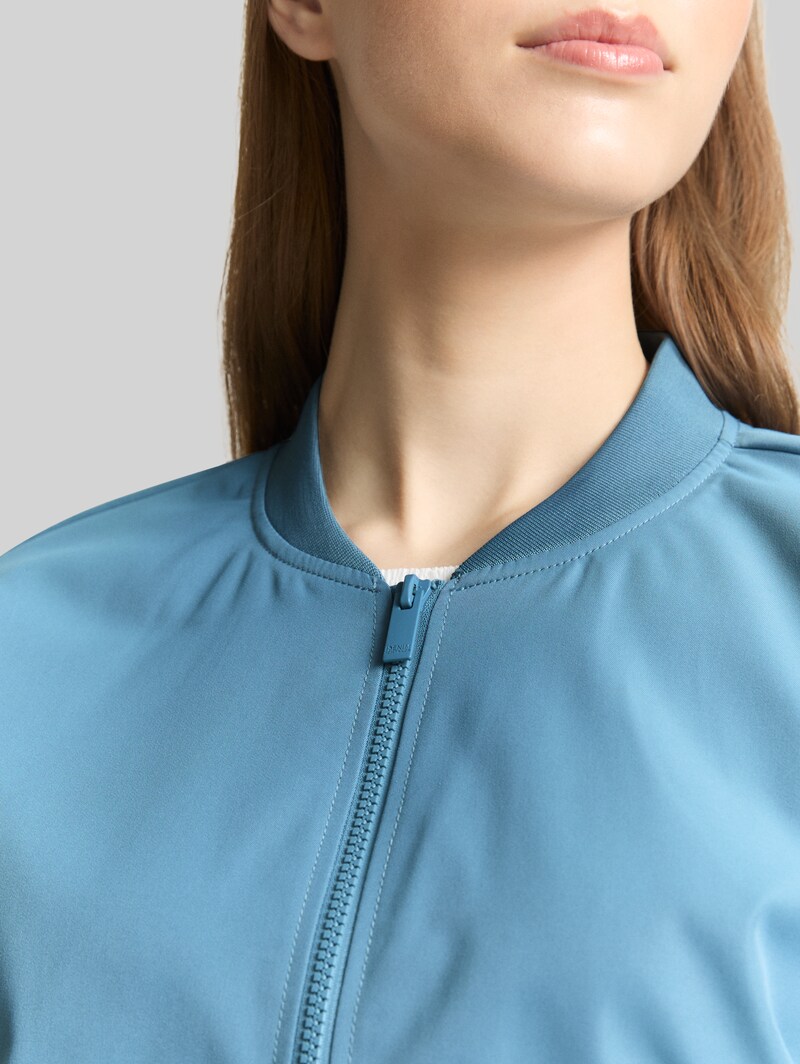 Tom Tailor Bomberjacke aus wasserabweisendem Material - Spring Lake Blue