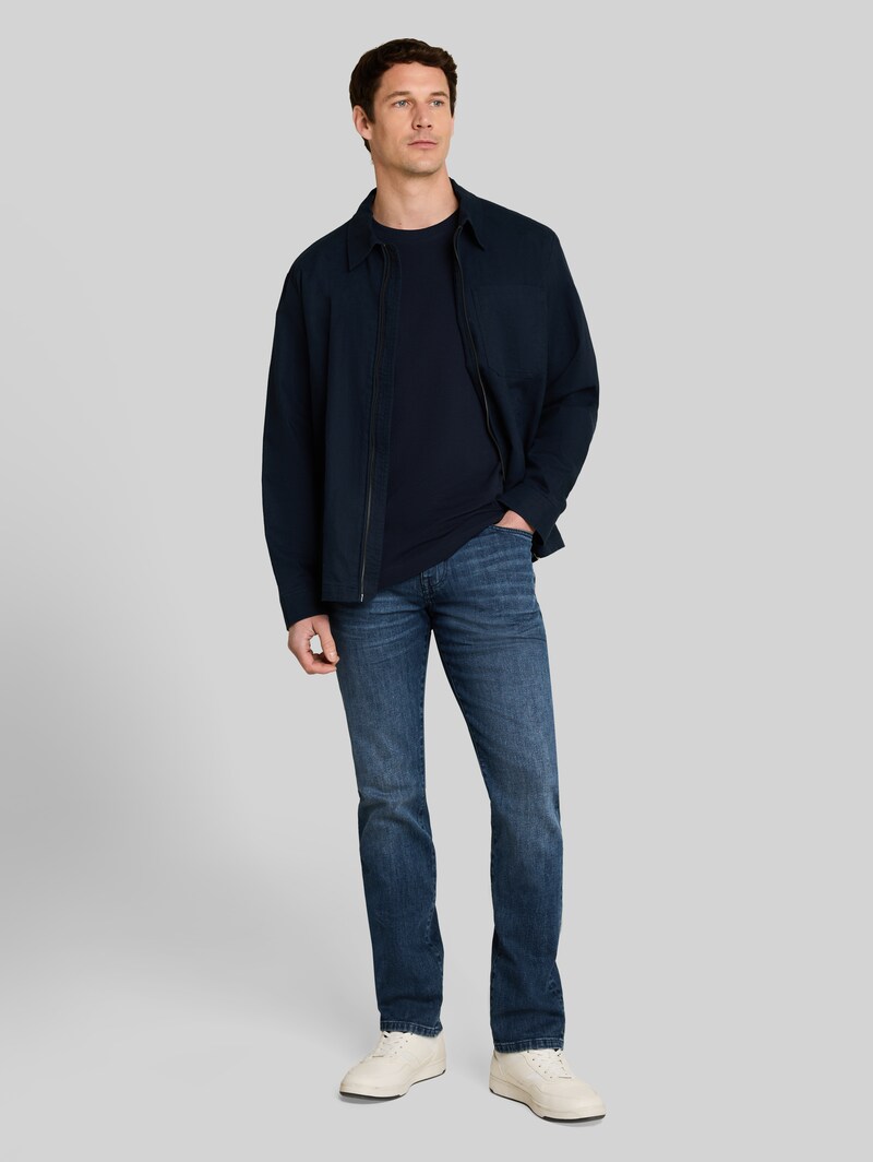 Tom Tailor TTJOSH REGULAR SLIM Jeans - Mid Stone Bright Blue Denim