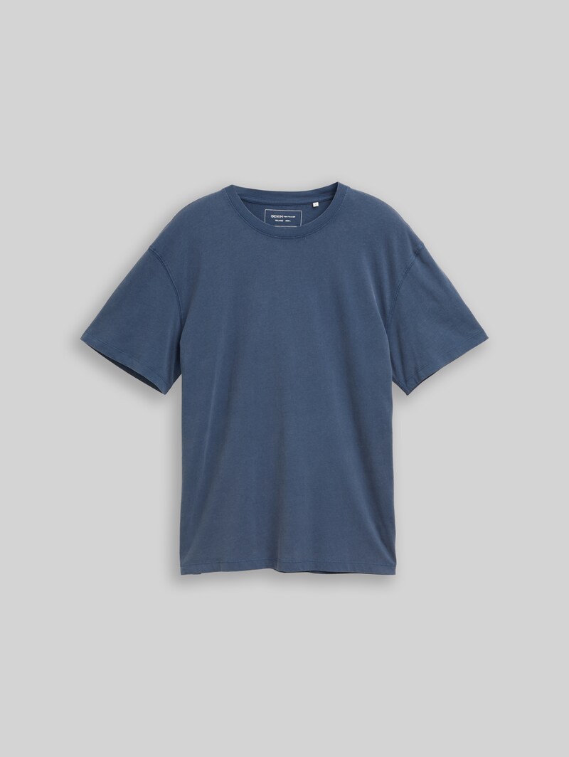 Tom Tailor Relaxed Fit T-Shirt aus Baumwolle - Nighttime Blue