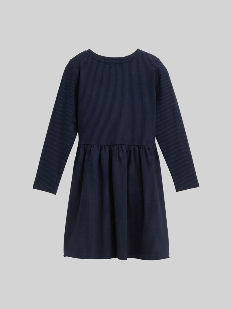 Tom Tailor Mini-Kleid mit Rippstruktur - Sky Captain Blue Tom Tailor Mini-Kleid mit Rippstruktur - Sky Captain Blue