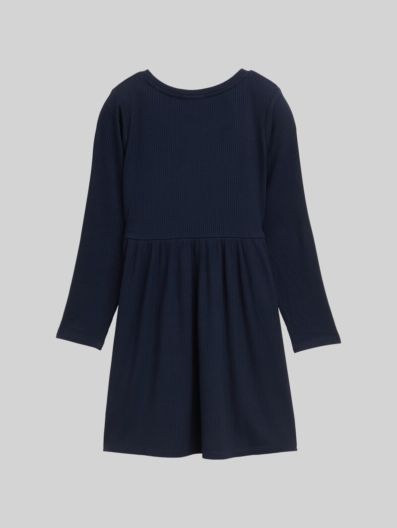 Tom Tailor Mini-Kleid mit Rippstruktur - Sky Captain Blue