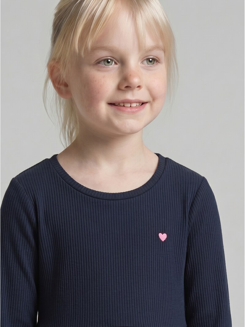 Tom Tailor Mini-Kleid mit Rippstruktur - Sky Captain Blue