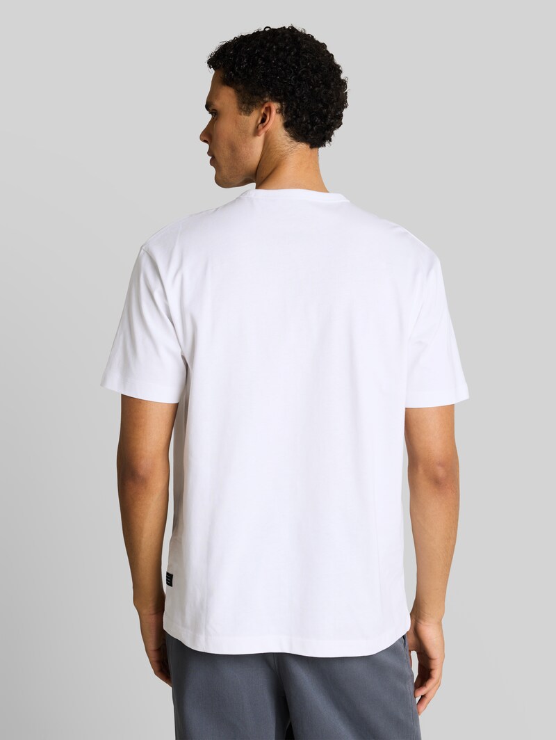 Tom Tailor Relaxed Fit T-Shirt aus Baumwolle - White