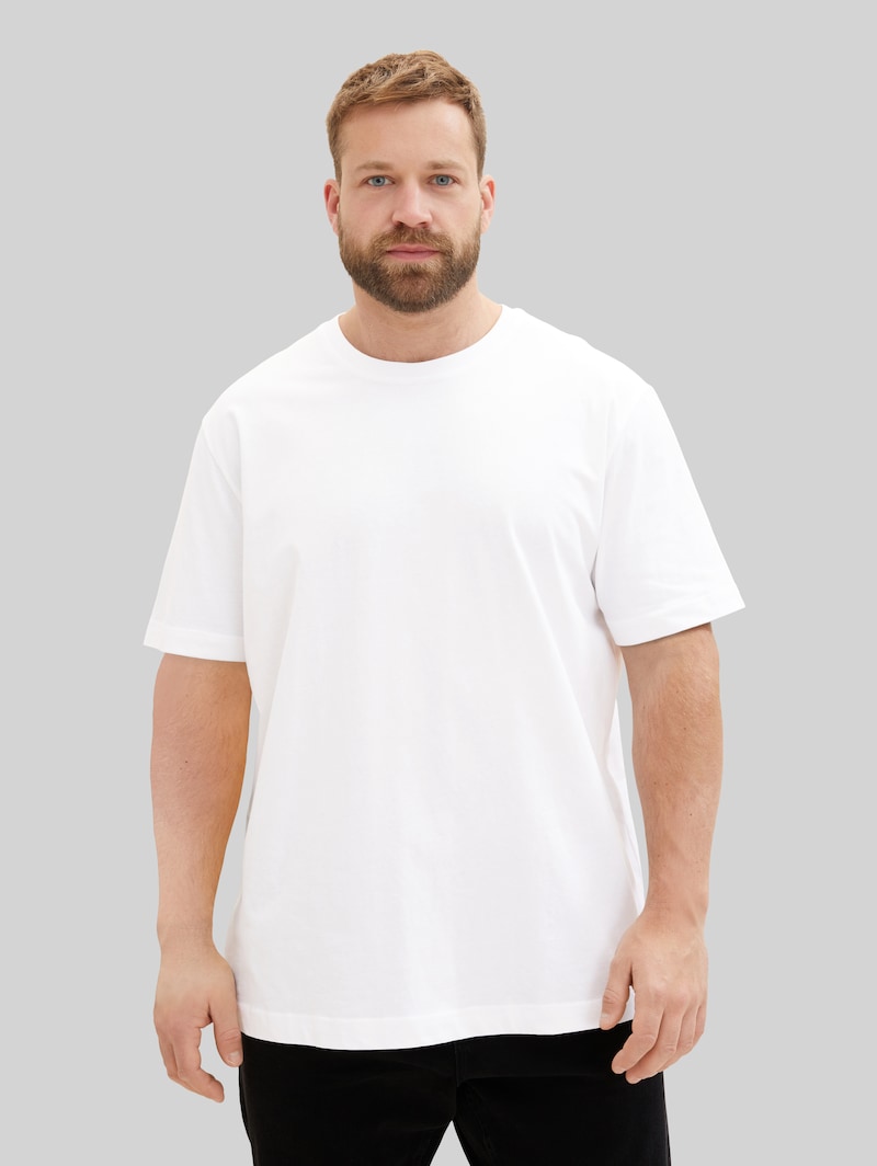 Tom Tailor Plus Size - T-Shirt im 2er-Pack - White