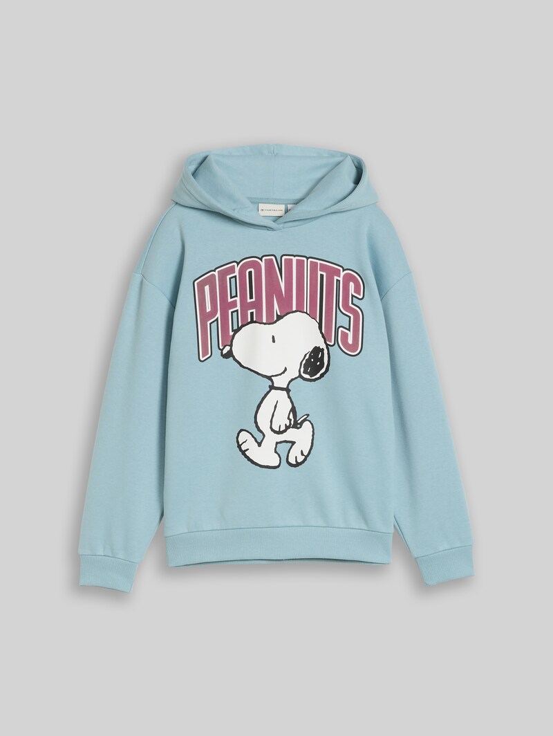 Tom Tailor Oversize Hoodie Sweatshirt mit Snoopy-Print - Tourmaline