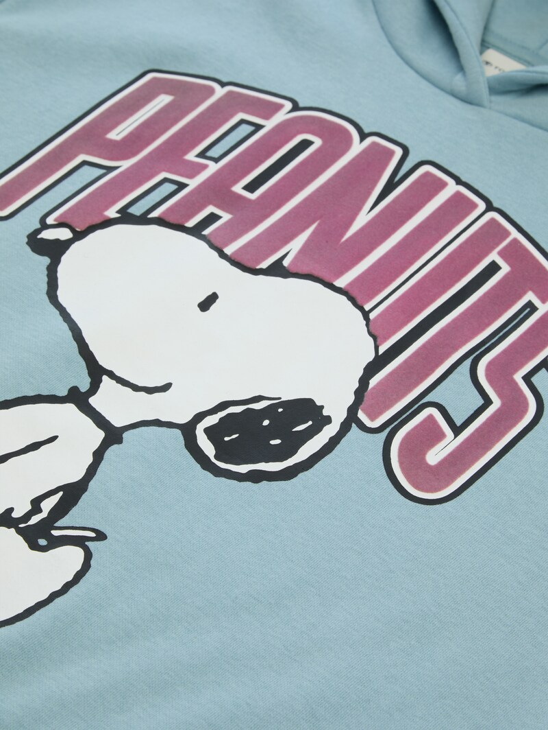 Tom Tailor Oversize Hoodie Sweatshirt mit Snoopy-Print - Tourmaline